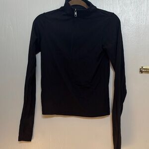 Balance Athletica Black Zip-Up Long Sleeve Top